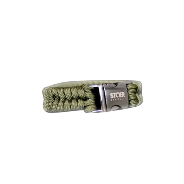 Paracord black 20mm olive fishtail