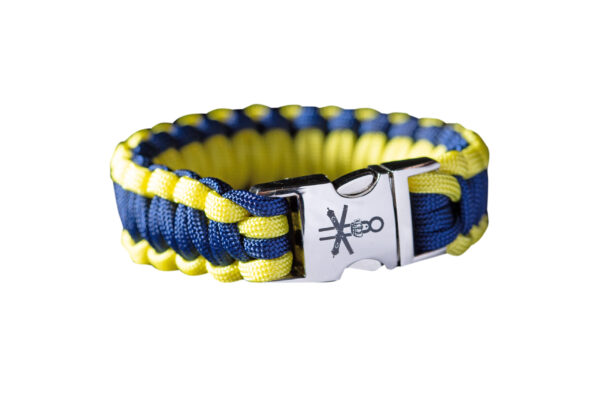 Paracord Korps Rijdende (gele rijders) Artillerie geel blauw STOER Bracelets