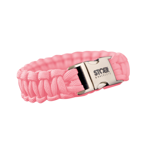 Paracord armband roze